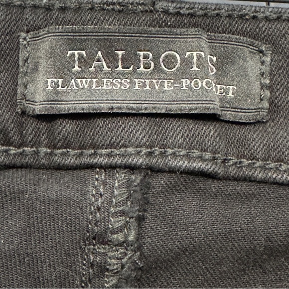 Talbots Flawless Five-Pocket Slim Ankle Jeans Black Women’s 4 (Measures 31x28.5) - Picture 4 of 7